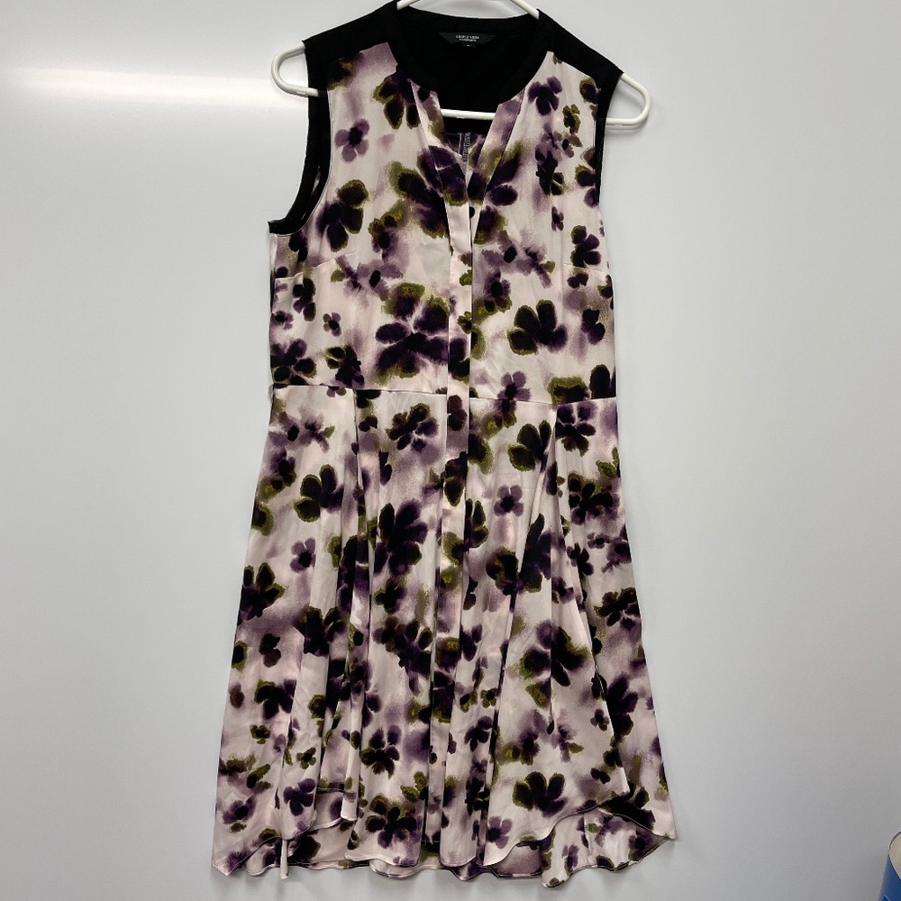 Simply Vera‎ Verawang floral sleeveless dress Sz M